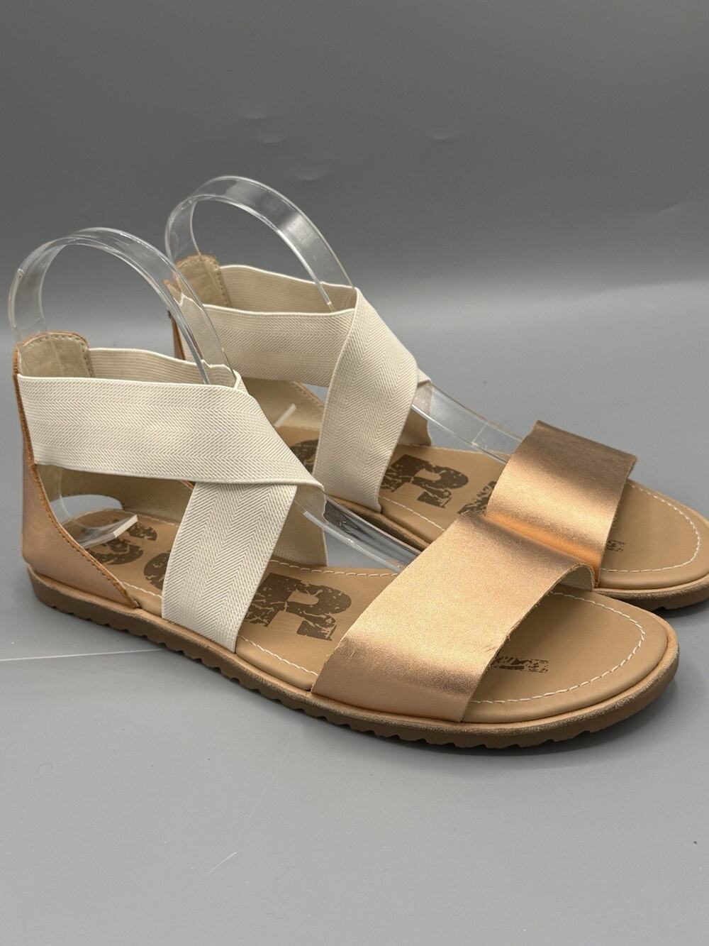 Sorel Ella II Sandals Women’s 8.5 Rose Gold Natural Like New